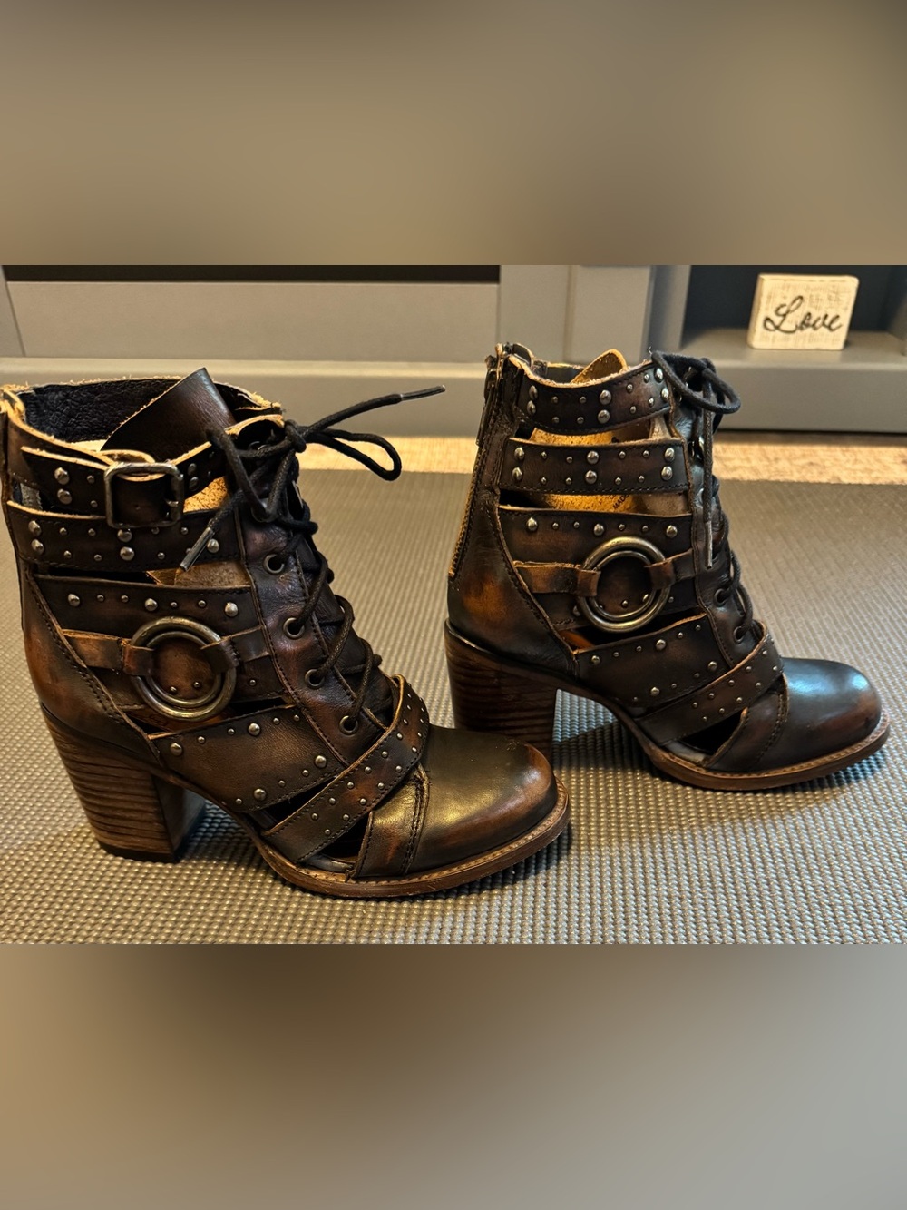 Freebird by Steven Birch Black Leather Booties – Ladies Size 6 - Picture 2 of 8